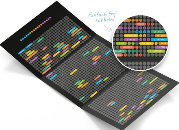 CLV-Bibelleseplan Bibel-Rubbelkarte