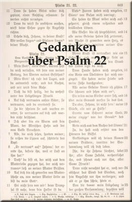 Gedanken über Psalm 22
