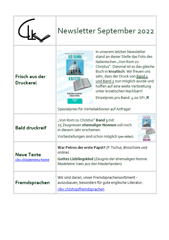 CLKV Newsletter 2022 September