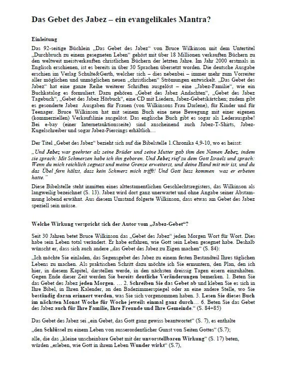 Das Gebet des Jabez - ein evangelikales Mantra? (Patrick Tschui).pdf