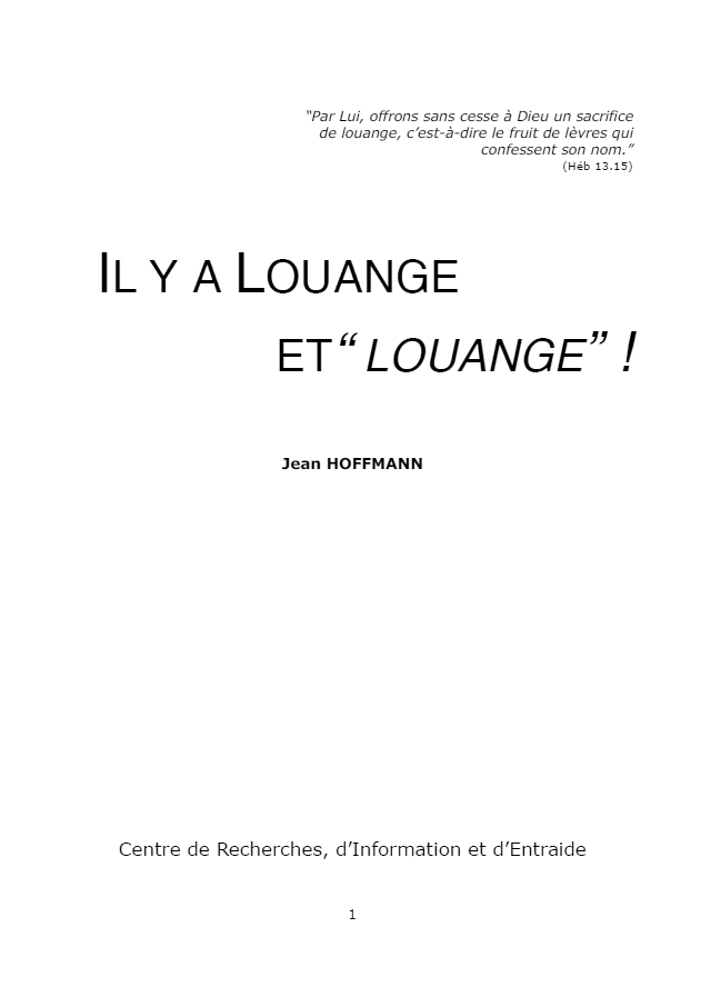 Il y a Louange et "Louange" (Jean Hoffmann).pdf