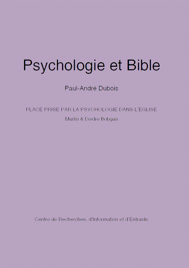 Psychologie et Bible (Paul-André Dubois)