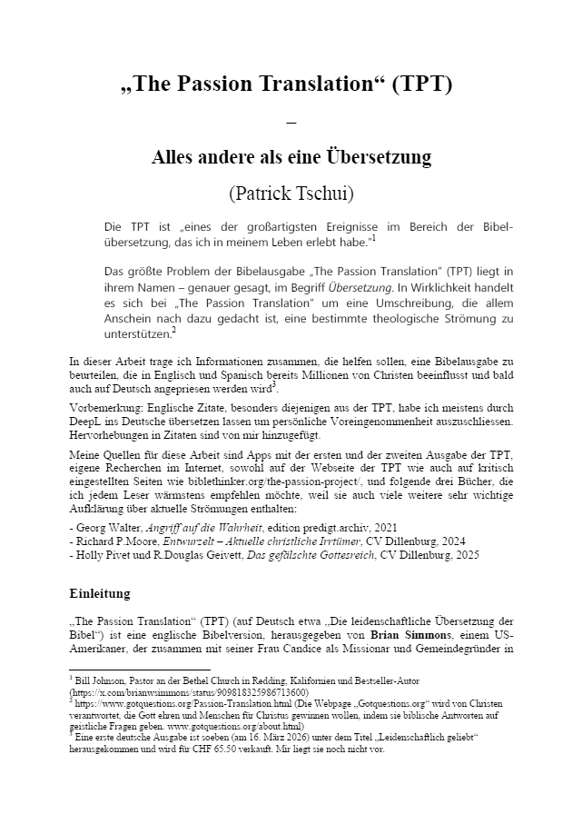 The Passion Translation (TPT) - Alles andere als eine Übersetzung (Patrick Tschui).pdf